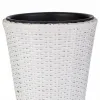 stādītājs Alexandra House Living Balts Dzelzs Rotangpalma Plastmasa 28 x 40 x 28 cm