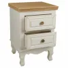 Ночной столик Alexandra House Living Белый Натуральный 33 x 53 x 37 cm