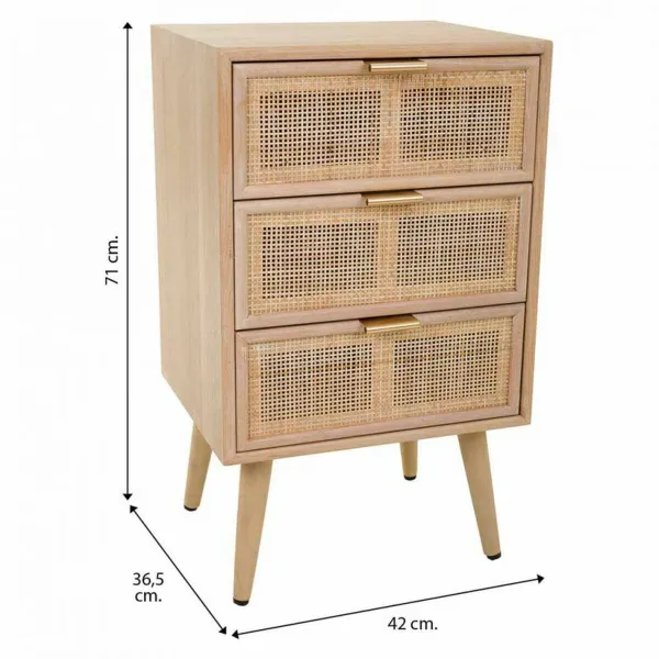 Ночной столик Alexandra House Living Натуральный 71 x 36 x 42 cm