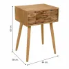 Ночной столик Alexandra House Living Натуральный 63 x 38 x 44 cm