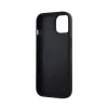 DKNY Leather Checkered Mono Pattern MagSafe - Case for iPhone 15 Plus / 14 Plus (Black)