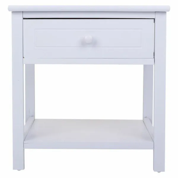 Nightstand Alexandra House Living White 29 x 42 x 40 cm