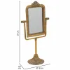Spogulis Ar Montāžas Kronšteinu Alexandra House Living Zelts Sveķi 9 x 35 x 18 cm