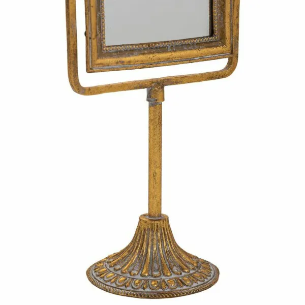 Spogulis Ar Montāžas Kronšteinu Alexandra House Living Zelts Sveķi 9 x 35 x 18 cm