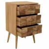 Lipasto Alexandra House Living Luonnollinen Paolownia wood 75 x 38 x 45 cm