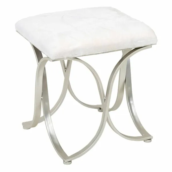 Taburetė Alexandra House Living Šampanas Metalinis Kempinė Medžio MDF 41 x 47 x 41 cm