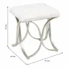 Taburetė Alexandra House Living Šampanas Metalinis Kempinė Medžio MDF 41 x 47 x 41 cm
