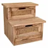 Bench Alexandra House Living Paolownia wood 34 x 34 x 34 cm Staircase