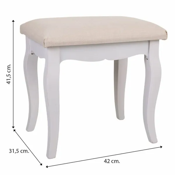 Jakkara Alexandra House Living Valkoinen Ruskea mänty Puu MDF 31 x 41 x 42 cm