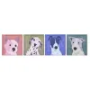 Painting Home ESPRIT MDF Wood 50 x 2 x 50 cm