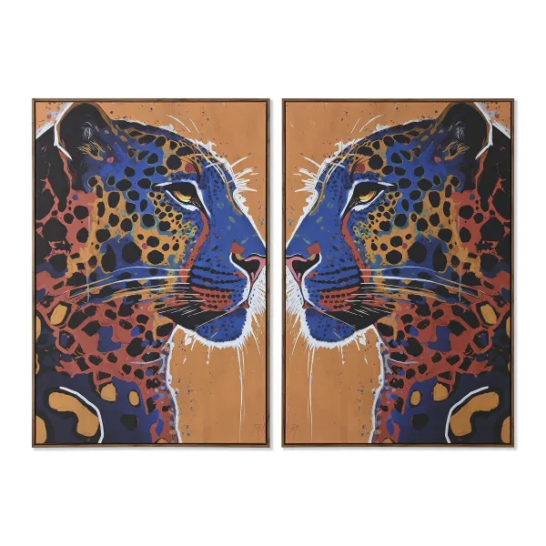 Canvas Home ESPRIT polistirols Canvas 80 x 4,5 x 120 cm