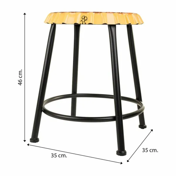 Табурет Alexandra House Living Металл Железо 35 x 46 x 35 cm