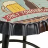 Stool Alexandra House Living Metal Iron 35 x 46 x 35 cm