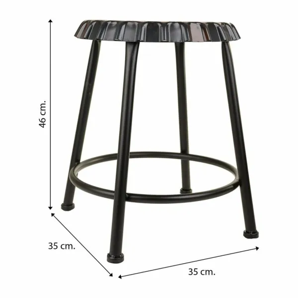taburete Alexandra House Living Metāls Dzelzs 35 x 46 x 35 cm