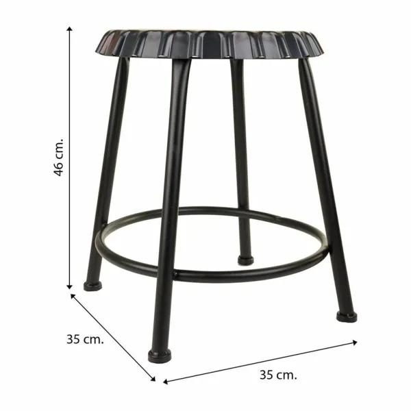 Табурет Alexandra House Living Металл Железо 35 x 46 x 35 cm