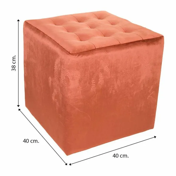 Taburetė Alexandra House Living Aksomas Medžio MDF 40 x 38 x 40 cm