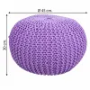 Pehmustettu istuin Alexandra House Living Violetti polystyreeni 45 x 30 x 45 cm