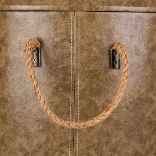 taburete Alexandra House Living Pelēks Poliuretāns Koks MDF 40 x 42 x 40 cm