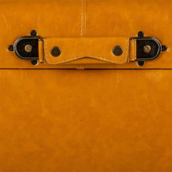 Jakkara Alexandra House Living Keltainen Polyuretaani Puu MDF 38 x 35 x 38 cm