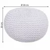 Pouffe Alexandra House Living White polystyrene 38 x 30 x 38 cm