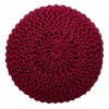Stool Alexandra House Living Burgundy Bamboo Sponge MDF Wood 32 x 44 x 32 cm