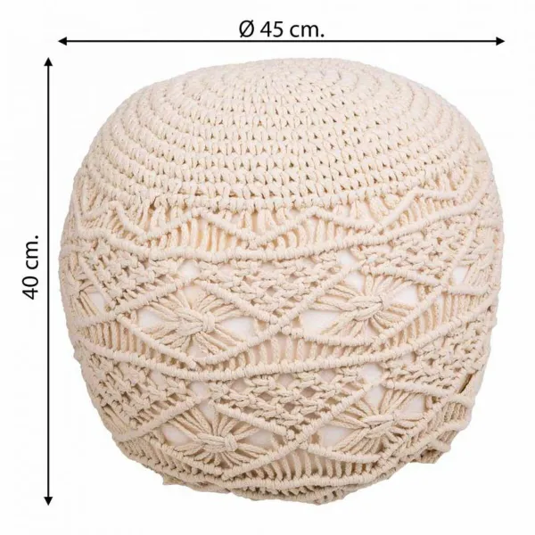 Pehmustettu istuin Alexandra House Living Kerma polystyreeni 45 x 40 x 45 cm