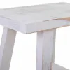 Stool Alexandra House Living White Pinewood 25 x 50 x 35 cm