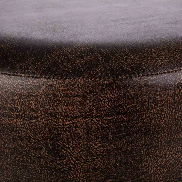 taburete Alexandra House Living Brūns Poliuretāns Koks MDF 40 x 29 x 40 cm