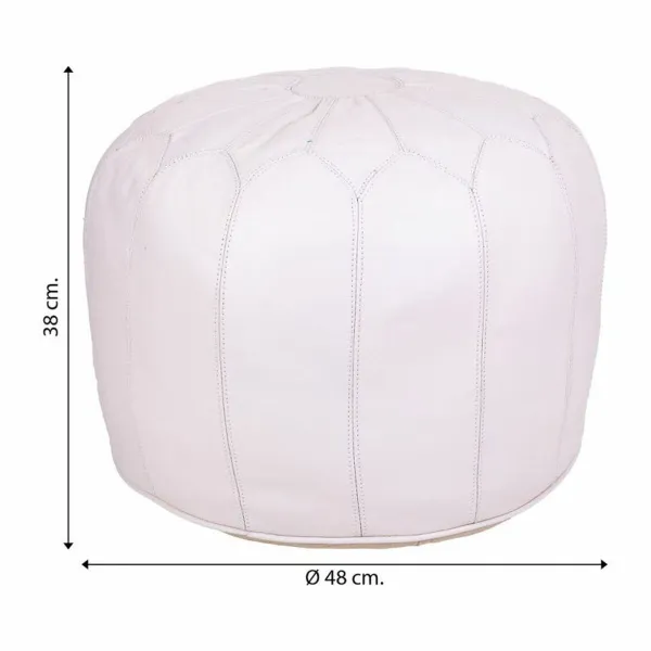 Pouffe Alexandra House Living Leather 38 x 48 x 48 cm