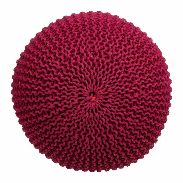 Pouffe Alexandra House Living Burgundy polystyrene 45 x 30 x 45 cm