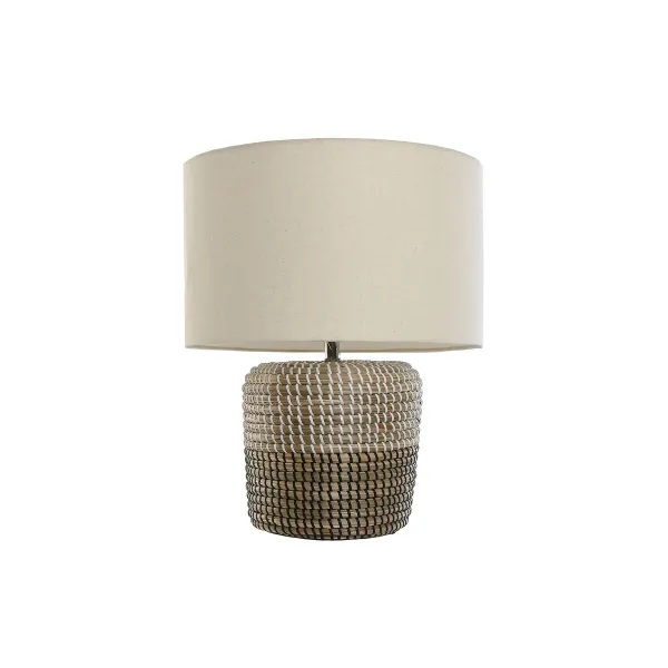 Stalinė lempa Home ESPRIT Balta Ruda 50 W 220 V 38 x 38 x 47 cm
