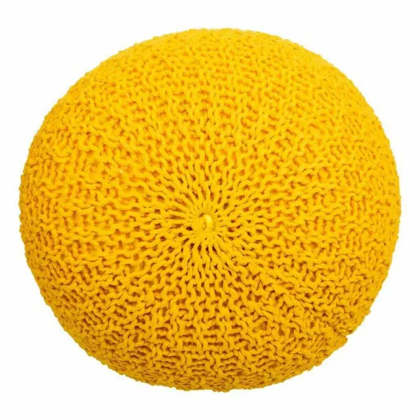 Pehmustettu istuin Alexandra House Living Keltainen polystyreeni 45 x 30 x 45 cm