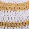 Pouffe Alexandra House Living White Brown polystyrene 45 x 30 x 45 cm