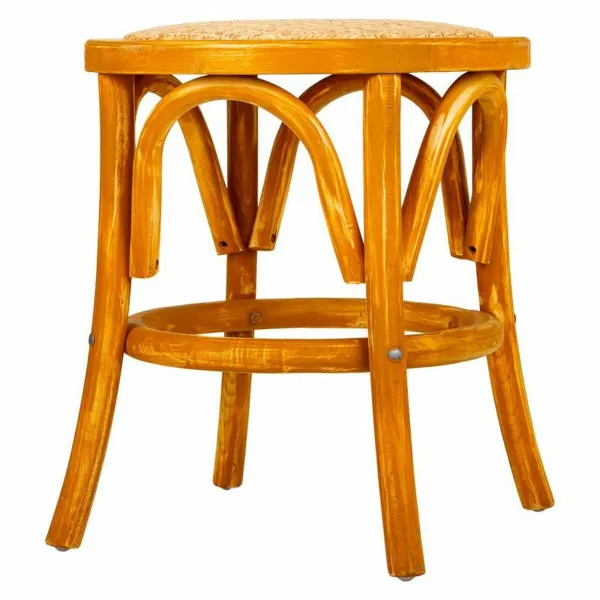 Taburetė Alexandra House Living Ruda Medžio Rotangas 40 x 45 x 40 cm
