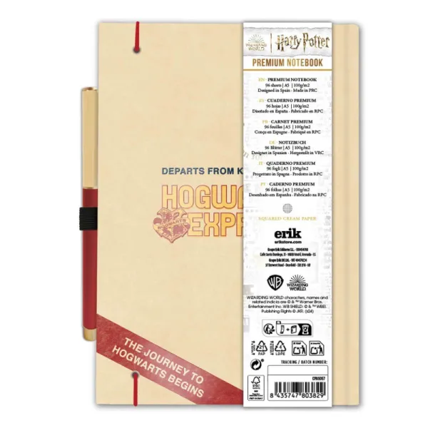 Harry Potter - Notebook / Notebook A5 with Pen Platform 9 3/4