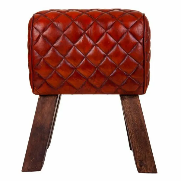 Taburetė Alexandra House Living Ruda Oda Mango mediena 51 x 30 x 41 cm