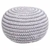 Pufs Alexandra House Living Balts Pelēks polistirols 45 x 30 x 45 cm