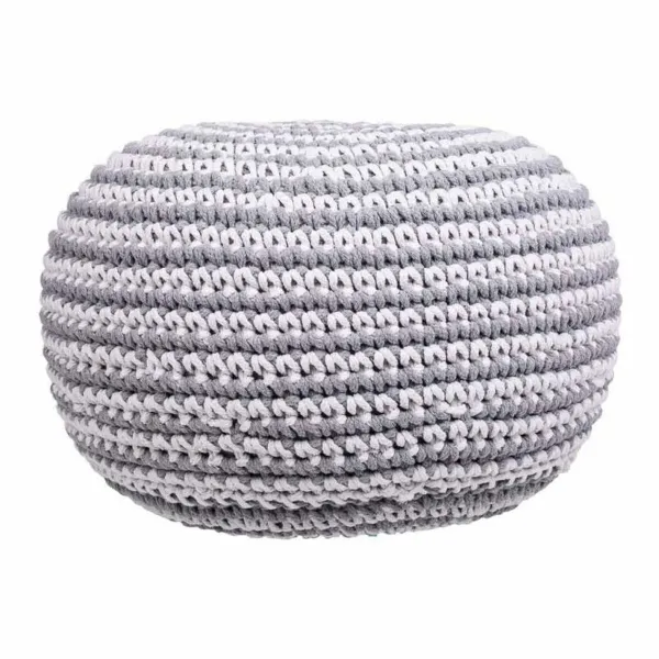 Pufs Alexandra House Living Balts Pelēks polistirols 45 x 30 x 45 cm