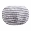 Пуф Alexandra House Living Белый Серый полистирол 45 x 30 x 45 cm