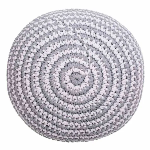 Pufs Alexandra House Living Balts Pelēks polistirols 45 x 30 x 45 cm
