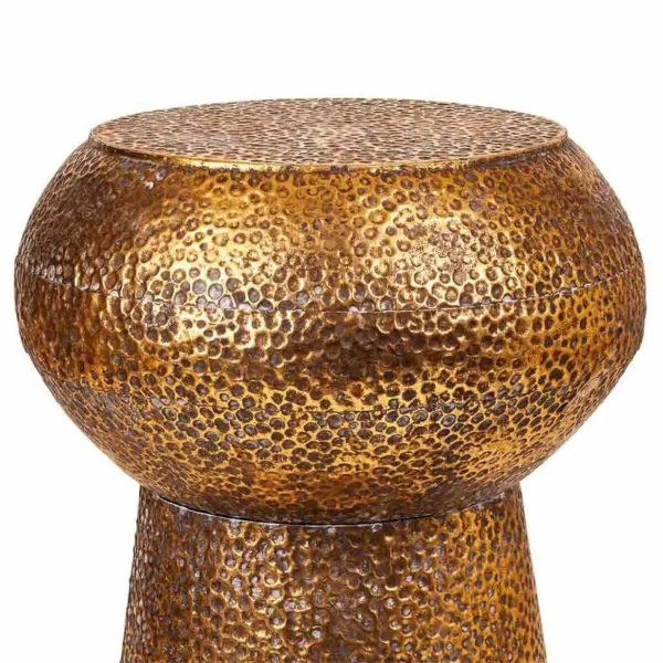 Stool Alexandra House Living Golden Iron 35 x 44 x 35 cm