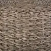 Stool Alexandra House Living Grey Wood synthetic rattan 40 x 48 x 40 cm