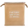 Stool Alexandra House Living Brown Metal Rope Fir wood 36 x 36 x 39 cm