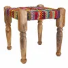 Табурет Alexandra House Living Красный Деревянный нить 38 x 38 x 38 cm