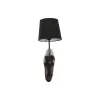 sienas Lampa Home ESPRIT Melns Tumši brūns Koloniāls Zirgs 220 V 18 x 21,5 x 50,5 cm (2 gb.)