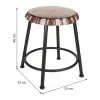 taburete Alexandra House Living Melns Dzelzs 35 x 46 x 35 cm