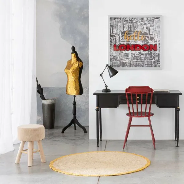 Jakkara Alexandra House Living Ruskea Bambu Mäntypuu Sieni Puu MDF 32 x 44 x 32 cm