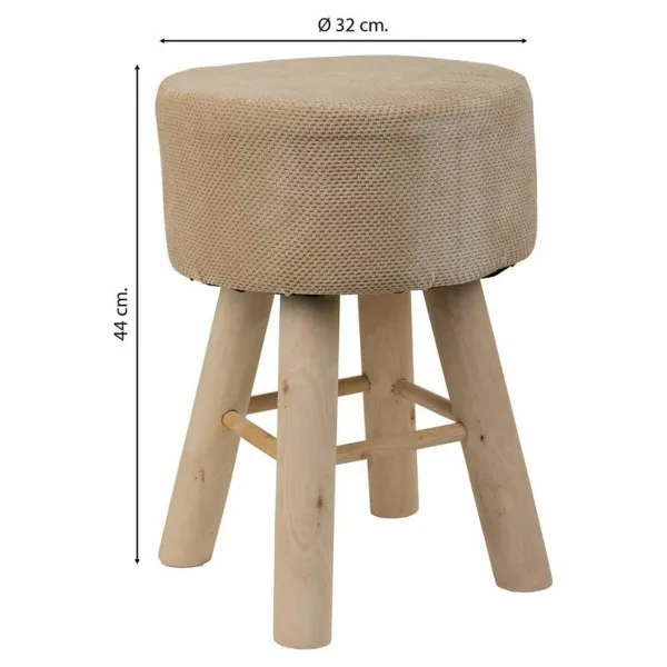 taburete Alexandra House Living Brūns Bambuss Ciedra Sūklis Koks MDF 32 x 44 x 32 cm