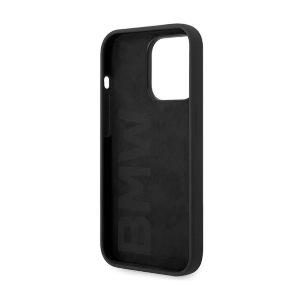 BMW Silicone Metal Logo - Case for iPhone 15 Pro (Black)
