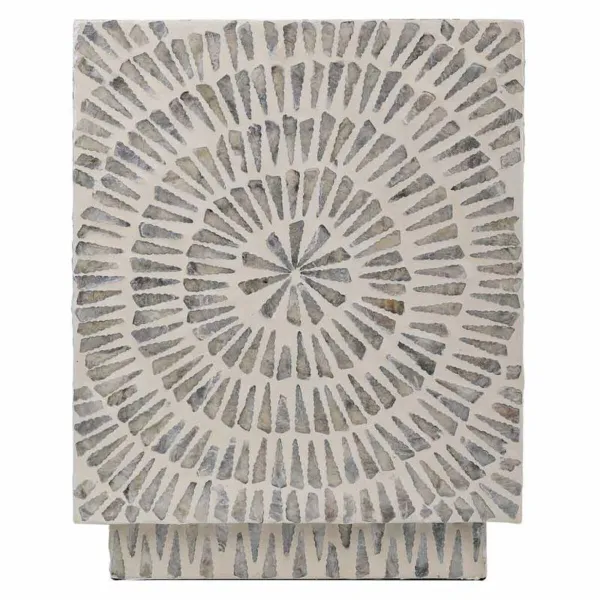taburete Alexandra House Living Pelēks Koks MDF 35 x 45 x 35 cm